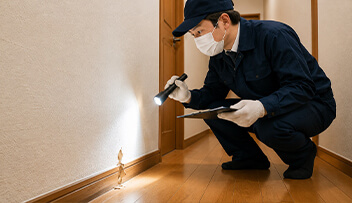 建物全体から侵入口を徹底調査