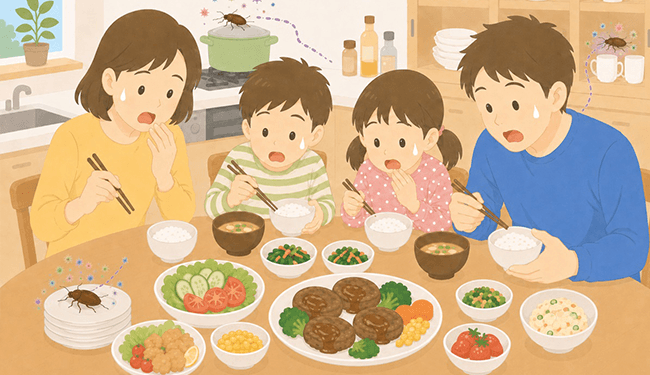 菌をまき散らし食の安全を脅かす