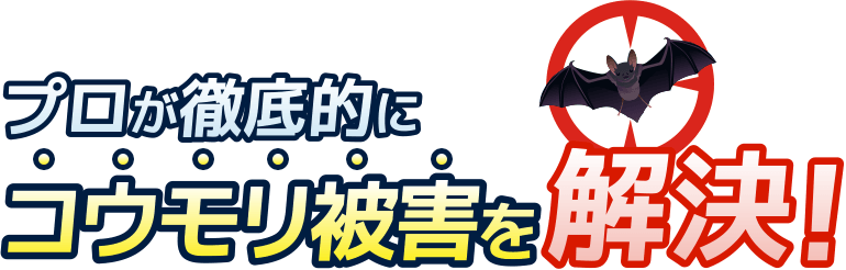 プロが徹底的にコウモリ被害を解決！