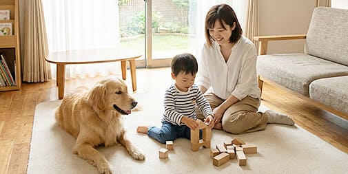 安心・安全の薬剤を使用 お子さま・ペットにも配慮
