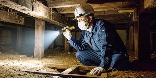 有資格のプロが徹底駆除 再発ゼロを目指す施工